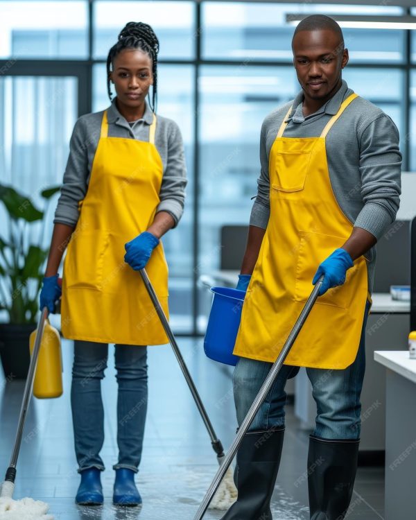 smiling-pair-african-american-cleaners-are-cleaning-room_217593-33153